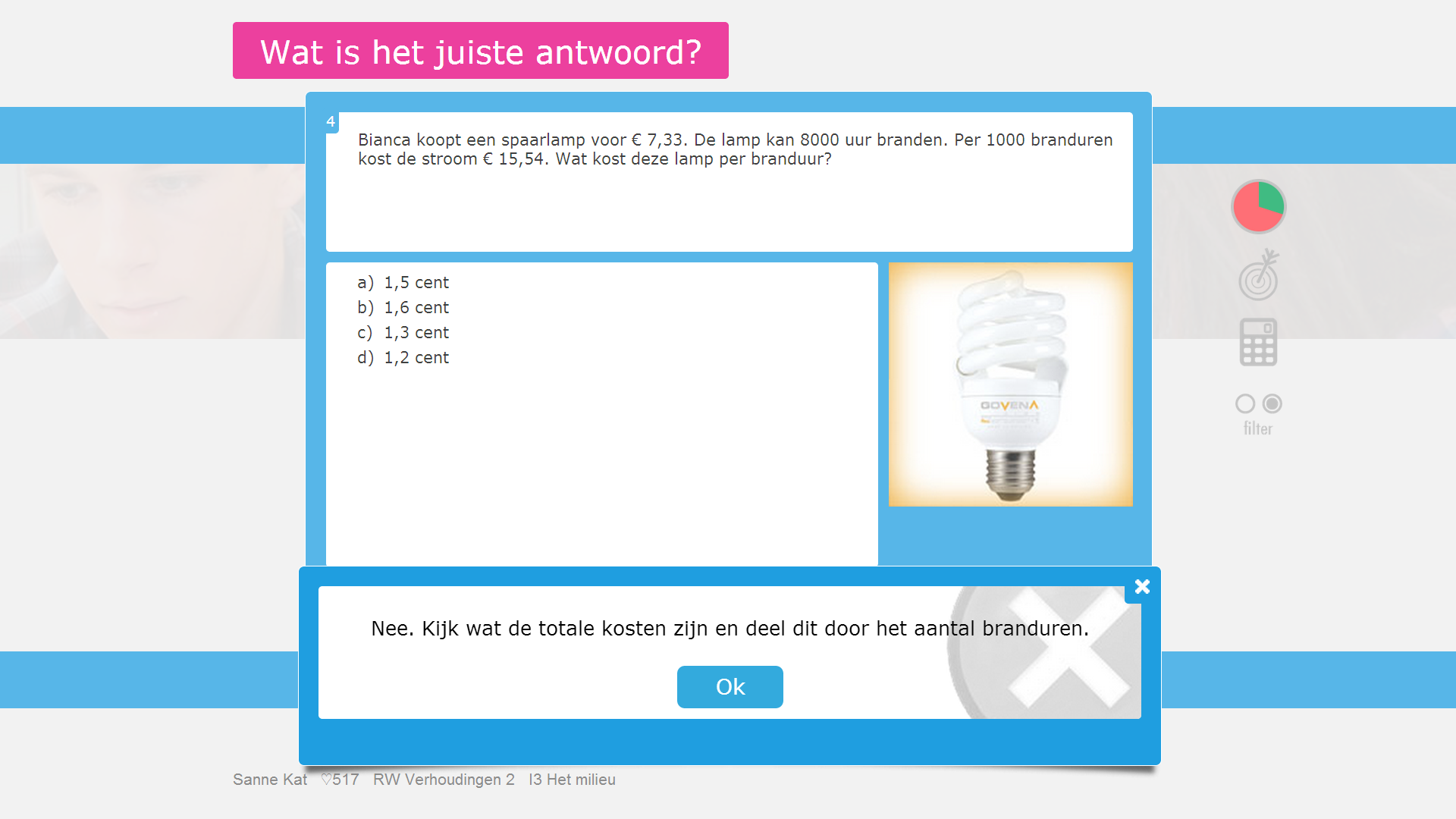 Voorbeeld van een oefening van Muiswerk Verhoudingen 2F. Voorbeeld van een oefening van Muiswerk Verhoudingen 2F.