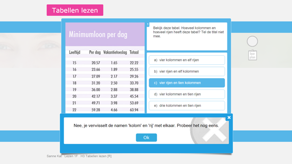 Voorbeeld van een oefening van Lezen 1F. Voorbeeld van een oefening van Lezen 1F.