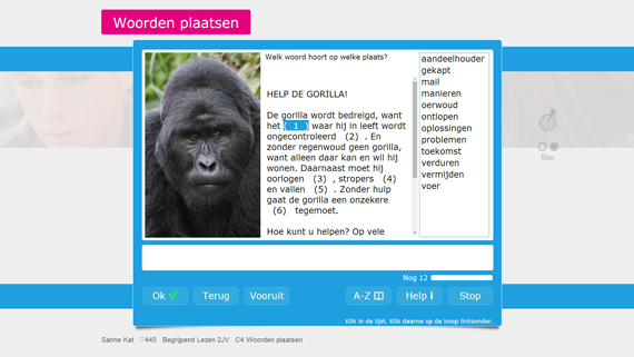 Voorbeeld van een oefening van Muiswerk Begrijpend Lezen 2JV. Voorbeeld van een oefening van Muiswerk Begrijpend Lezen 2JV.