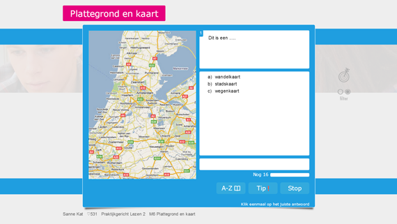 Voorbeeld van een oefening van Praktijkgericht Lezen 2. Voorbeeld van een oefening van Praktijkgericht Lezen 2.