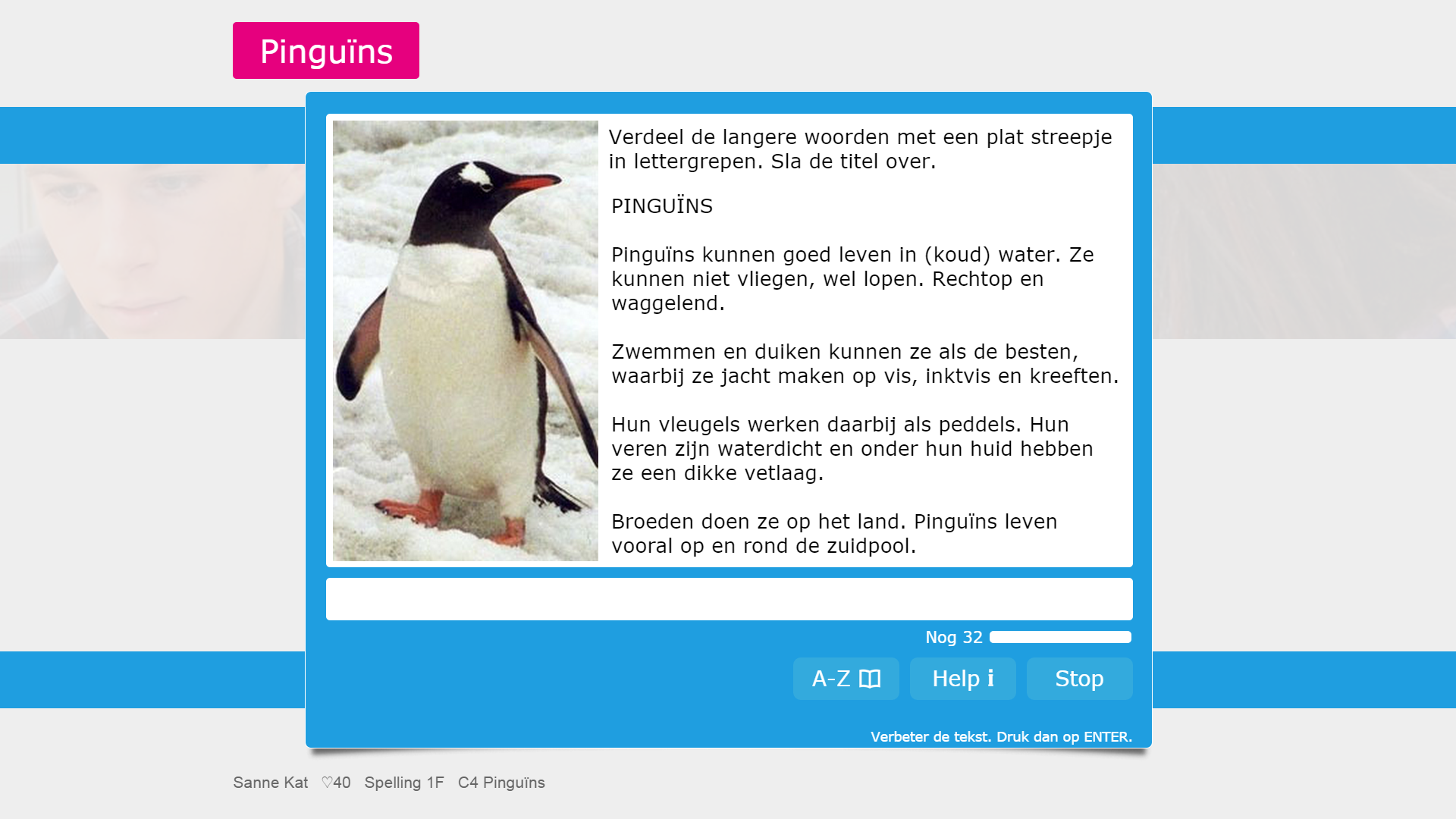 Voorbeeld van een oefening van Muiswerk Spelling 1F. Voorbeeld van een oefening van Muiswerk Spelling 1F.